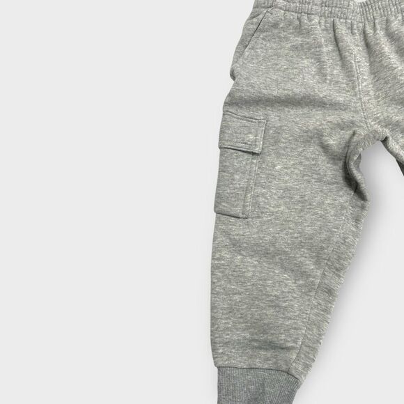 Nike Sportswear Club Fleece Cargo Pants Gray Heather Big Kids size 3-4 XS New - Picture 3 of 7